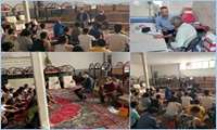 برگزاری جلسه آموزشی  ارتقا سطح خودمراقبتی مددجویان کمپ کمیل 